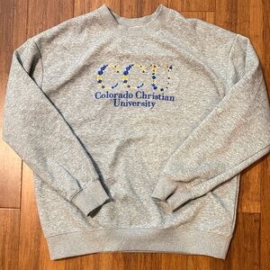 Gray Colorado Christian University Sweatshirt